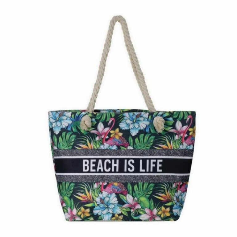 SoGood-Candy Beach Bag - Flamingo
