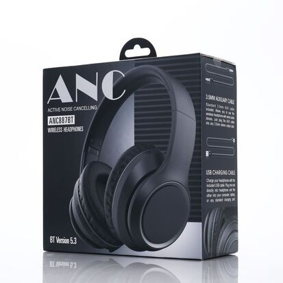 Active Noise Cancellation Headphones - 3D Stereo Foldable