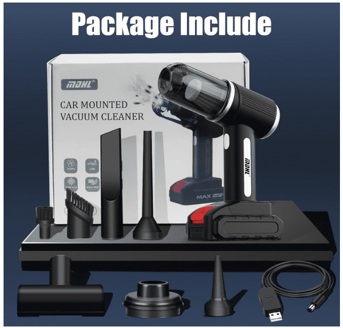 Multipurpose Cordless Car / Home Vacuum Cleaner