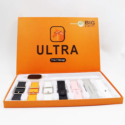 7-in-1 Straps Smart Watch, Fitness tracker. Wireless Charging